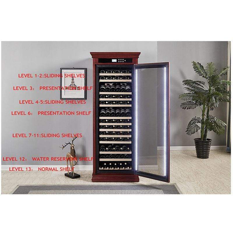 Prestige Wine Fridge Cabinet The Rochester Wine Cooler Cabinet Cherry Wood | 146 Bottles