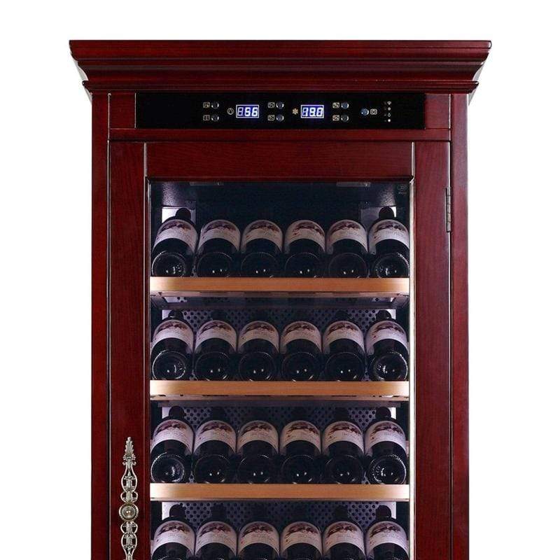 Prestige Wine Fridge Cabinet The Rochester Wine Cooler Cabinet Cherry Wood | 146 Bottles