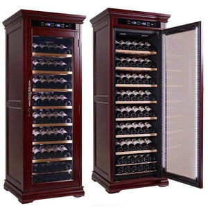 Prestige Wine Fridge Cabinet The Rochester Wine Cooler Cabinet Cherry Wood | 146 Bottles