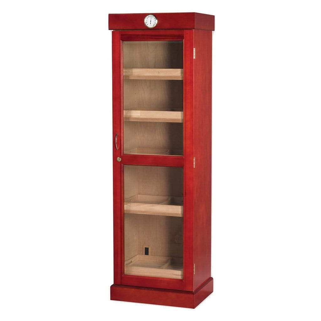 Quality Importers HUMIDOR Cherry Tower of Power II Display Humidor Cabinet | 3,000 Cigars
