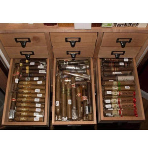Quality Importers humidor Tower Olde English Display Humidor Cabinet | 3,500 Cigars