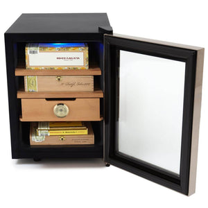 Whynter Desktop Humidor Whynter Stainless Steel Cigar Cooler Humidor 1.2 cu. ft. | 250 Cigars