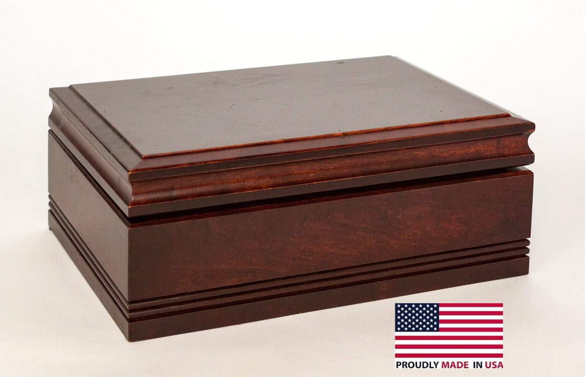 American Chest Company Desktop Humidor WoodTop Amish Solid Maple Humidor | 75 Cigars